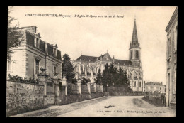 53 - CHATEAU-GONTIER - L'EGLISE ST-REMY VERS LA RUE DE SEGRE - Chateau Gontier