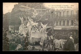 75 - PARIS - LA MI-CAREME 1909 - CHAR DE LA REINE DES REINES - Pariser Métro, Bahnhöfe