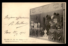 75 - PARIS 2EME - MAGASIN "ROLLAND" PASSAGE DU CAIRE - FABRIQUE DE MANNEQUINS - Distretto: 02