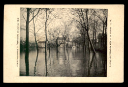 91 - JUVISY-SUR-ORGE - INONDATIONS DE 1910 - AVENUE DE L'HOTEL DE VILLE - Juvisy-sur-Orge