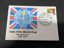 23-4-2024 (2 Z 47) 1966 FIFA World Cup In UK - 50th Anniversary Cover - With Australia Stamp - Andere & Zonder Classificatie