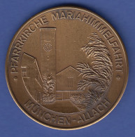 Medaille München-Allach Pfarrkirche Maria Himmelfahrt Schafkopfrennen F KAB 1986 - Andere & Zonder Classificatie