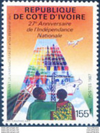 27° Dell'indipendenza 1987. - Côte D'Ivoire (1960-...)