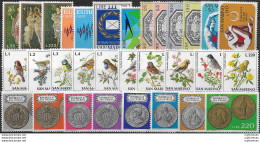 1972 San Marino Annata Completa 31v. MNH - Sonstige & Ohne Zuordnung