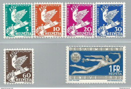 1932 SVIZZERA ,  N° 254/259  6 Valori  MNH/** - Otros & Sin Clasificación