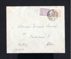 16352-TURKEY-OLD OTTOMAN COVER GALATA To VIENNA (austria) 1925.ENVELOPPE.Brief.TURQUIE - Cartas & Documentos