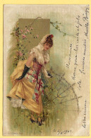 Illustrateur +++ Art Nouveau +++ Femme Prenant Une Pose +++ Carte Avec Un Rectangle En Dorure +++ Carmen N°379 +++ - 1900-1949