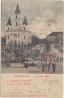 Old, Early Postcard Udvozlet O - Becserol. Srpska Prevoslavna Crkva Bečej, Srbija. Litija - Serbia