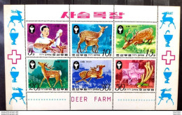 D2860  Hunting - Deers - North Korea - MNH Sheetlet - 1,50 - Selvaggina