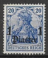 GERMANIA REICH 1905  UFFICI TEDESCHI NEL LEVANTE SOPRASTAMPATI UNIF 43   MLH VF - German South West Africa