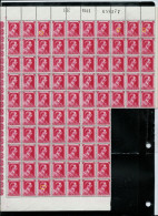 N° 528 - A - B -     Plusieurs Blocs Donc Var. Luppi Soit: 162 Timbres ( ** ) à 20% - 1936-1957 Collo Aperto