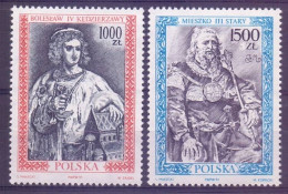 Poland 1991 Mi 3326-3327 Fi 3178-3179 MNH  (ZE4 PLD3326-3327) - Familias Reales