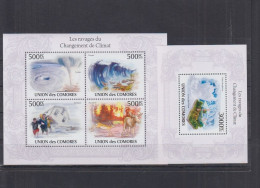 Comores - 2010 - Clime Changing - Yv 1927/30 + Bf 256 - Umweltschutz Und Klima