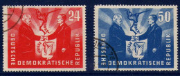 Allemagne - RDA -  1951 - Visite Du President Polonais Bierut - Obliteres - Used Stamps