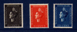 Pays-Bas -  1938 -  40eme Anniversaire Du Couronnement De La Reine Wilhelmine - Neufs** - MNH - Nuovi