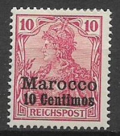 GERMANIA REICH UFFICI IN MAROCCO 1900  FRANCOBOLLI SOPRASTAMPATI YVERT. 9  MLH  VF - Marocco (uffici)