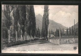 CPA Luz-Saint-Sauveur, Route De Pierrefitte Et Le Pic De Viscos  - Luz Saint Sauveur