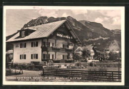 AK Oberstdorf, Pension Haus Bader Mit Rubihorn  - Oberstdorf