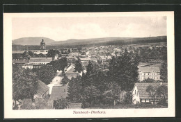 AK Tambach-Dietharz, Ortspanorama Mit Kirchturm  - Tambach-Dietharz