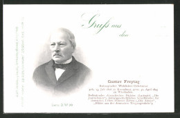 AK Gustav Freytag, Koburgischer Wirklicher Geheimrat  - Schrijvers