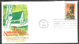 USA FDC Fleetwood Cachet, 1972 11 Cents National Parks - 1971-1980