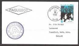 1996 Paquebot Cover, Greece Stamp Used In Milwaukee Wisconsin - Storia Postale
