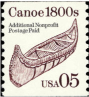 1991 USA Transportation Coil Stamp Canoe Sc#2453 History Ship Post - Rollenmarken