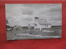 RPPC  Indian Church & Cemetery Waubay, Day County, South Dakota,  Ref 6391 - Altri & Non Classificati