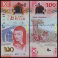 Mexico 100 Pesos (2023), Polymer, New Date UNC - Mexico