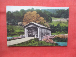 Hand Colored. Covered Bridge Dorset  Vermont >  Ref 6391 - Andere & Zonder Classificatie