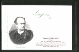 AK Schauspieler August Junkermann, Portrait  - Attori