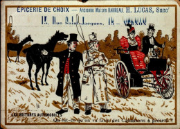 CHROMO. EPICERIE DE CHOIX..H.LUCAS A VERNON...LES VOITURES AUTOMOBILES...DOS VIERGE - Other & Unclassified