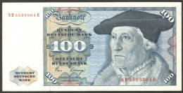 Deutsche Bundesbank 100 Mark Sebastian Munster 1980 AUNC Crisp - 100 Deutsche Mark