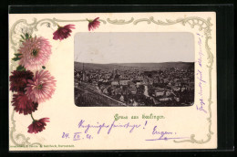 AK Esslingen, Panorama Der Stadt Mit Blumen Geschmückt  - Esslingen