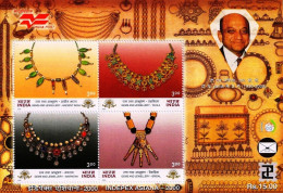 INDIA 2000 GEMS AND JEWELLERY INDEPEX ASIANA MINIATURE SHEET MS MNH - Ongebruikt