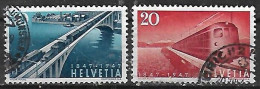 1947 Suiza Transportes Trenes 2v. - Treni