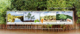 INDIA 2002 MANGROVES TREE PLANT ENVOIRONMENT MINIATURE SHEET MS MNH - Unused Stamps