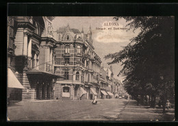 AK Hamburg-Altona, Königstrasse Mit Stadttheater  - Théâtre