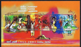 INDIA 2003 SANGEET NATAK AKADEMI MINIATURE SHEET MS MNH - Ungebraucht