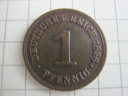 Germany 1 Pfennig 1896 A - 1 Pfennig