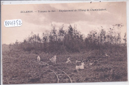 ECLARON- TRAVAUX DU DER- EMPLACEMENT DE L ETANG DE CHAMPAUBERT - Eclaron Braucourt Sainte Liviere