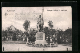 AK Flensburg, Wrangel-Denkmal Im Stadtpark  - Flensburg