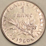 France - Franc 1960, KM# 925.1 (#4305) - 1 Franc