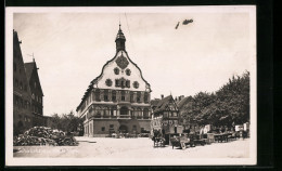 AK Ulm A. D., Schwörhaus Mit Altem Markt  - Ulm