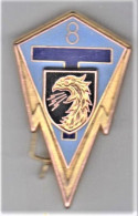 8° RT. 8° Régiment De Transmissions. Fraisse.698. Dos Lisse. - Esercito