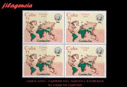 CUBA. BLOQUES DE CUATRO. 2000-04 CUMBRE DEL SUR. GRUPO DE PAÍSES DEL G-77 - Neufs