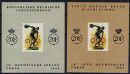 Belgie 1964 -  OBP E90/91 - Olympische Spelen - Discuswerpen - Zomer 1964: Tokyo