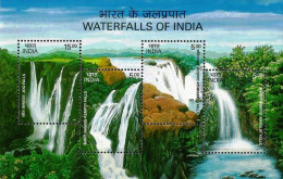 INDIA 2003 WATERFALLS OF INDIA MOUNTAINS MINIATURE SHEET MS MNH - Nuovi