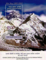 INDIA 2003 ASCENT OF MOUNT EVEREST MINIATURE SHEET MS MNH - Unused Stamps