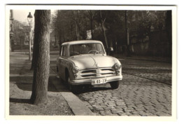 2 Fotografien Ziegler / Schulze, Halle, Ansicht Halle / Saale, Willy-Brandt-Strasse 10, Auto IFA P70  - Places